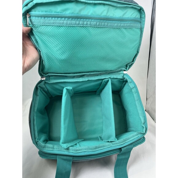 SINGER Sewing Accessories Organizer (Bag Only) – Double Layer Portable Teal - Picture 10 of 11